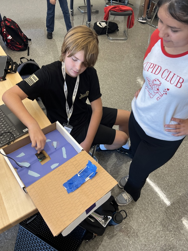 students in PLTW class
