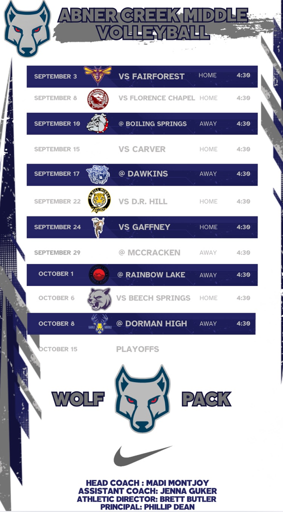 volleyball schedule
