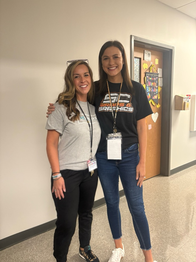 teachers in shirts from the community