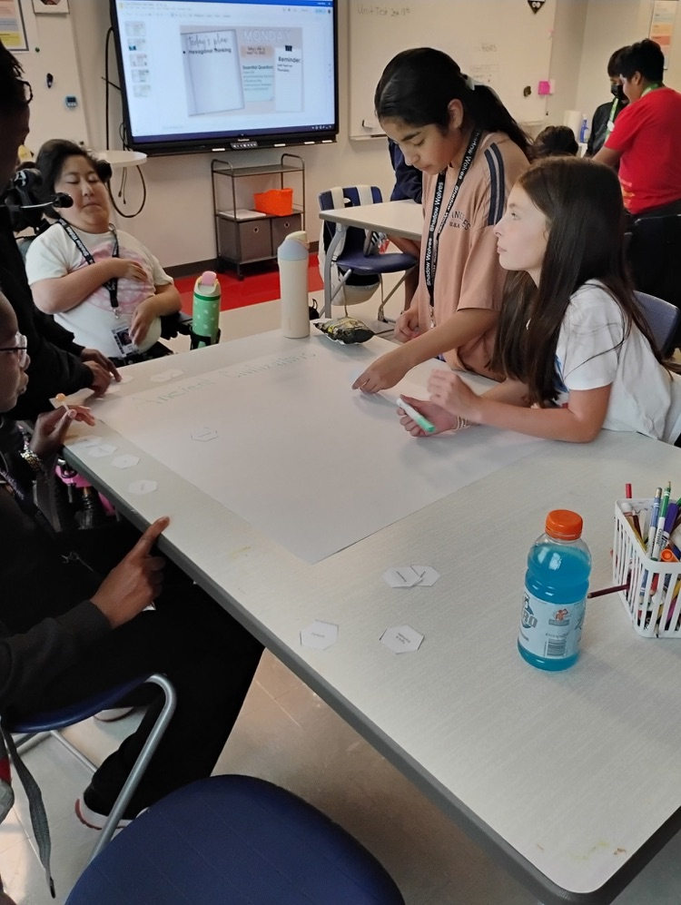 kids working in groups 