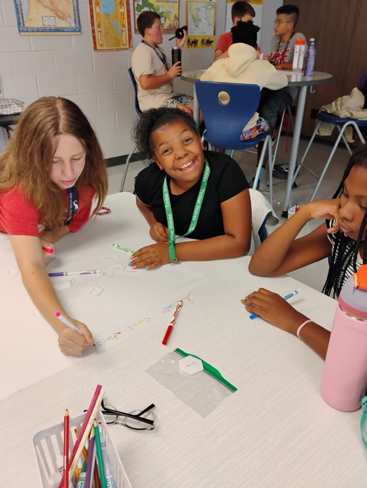 kids working in groups 