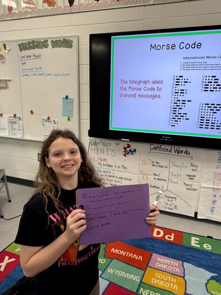 Benson's class- morse code