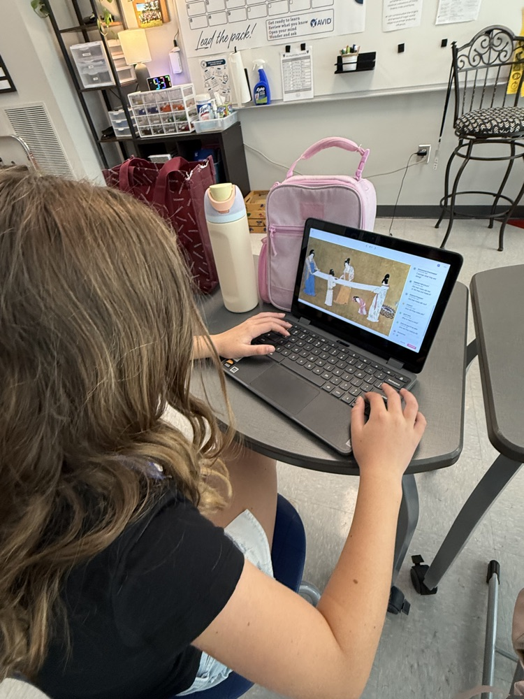 students working on computers 