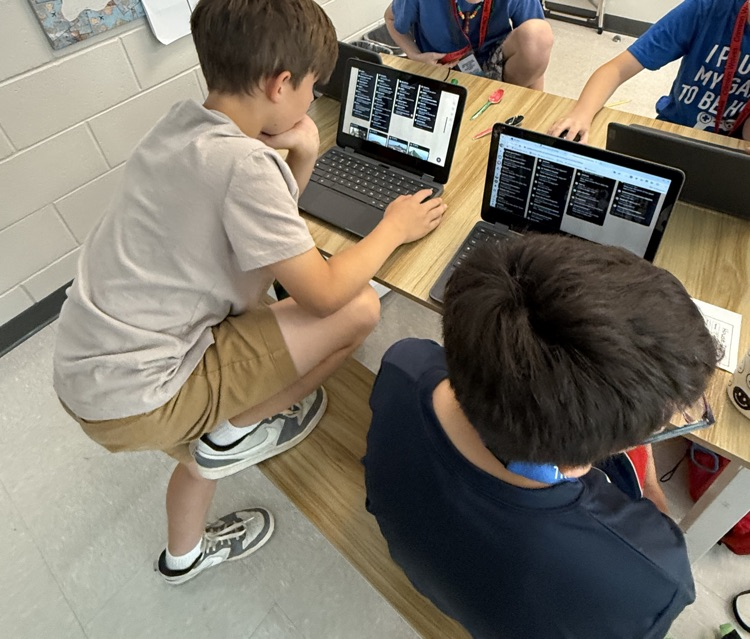 students working on computers 