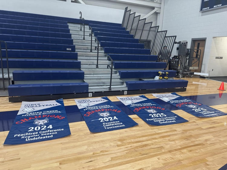 banners in the gym