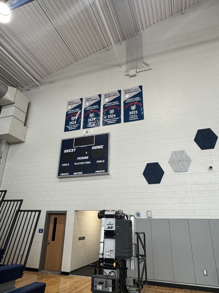 banners in the gym