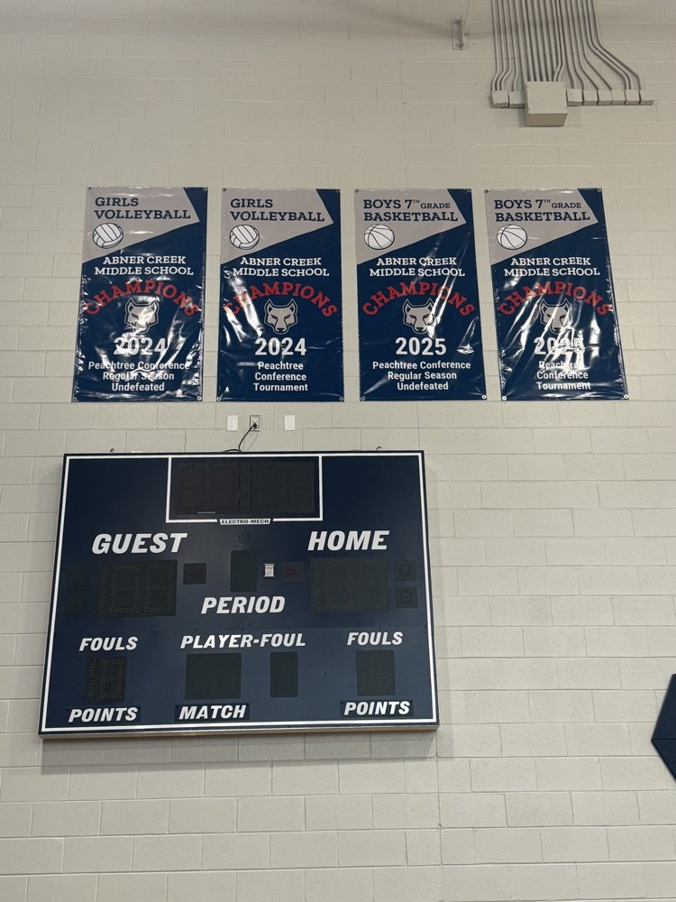 banners in the gym