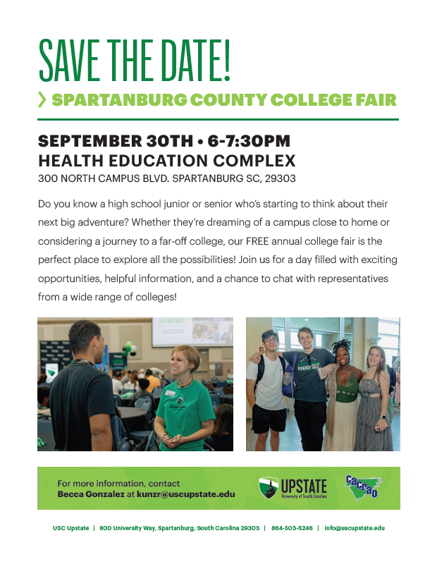 Spartanburg College Fair at USC Upstate