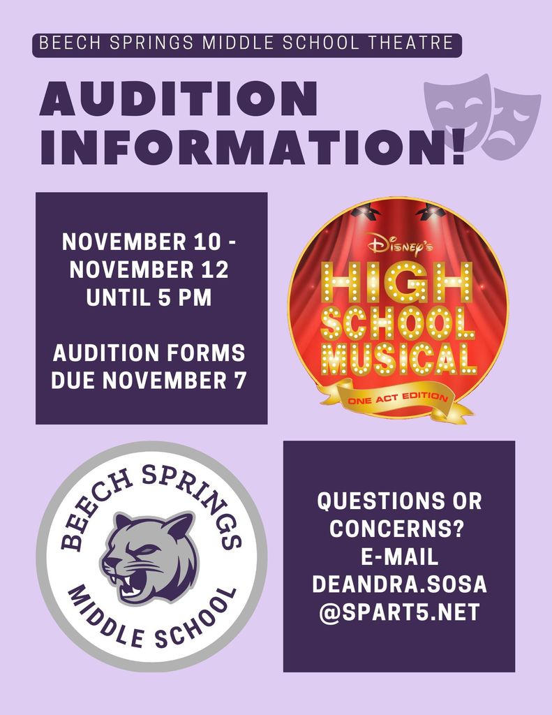 audition info