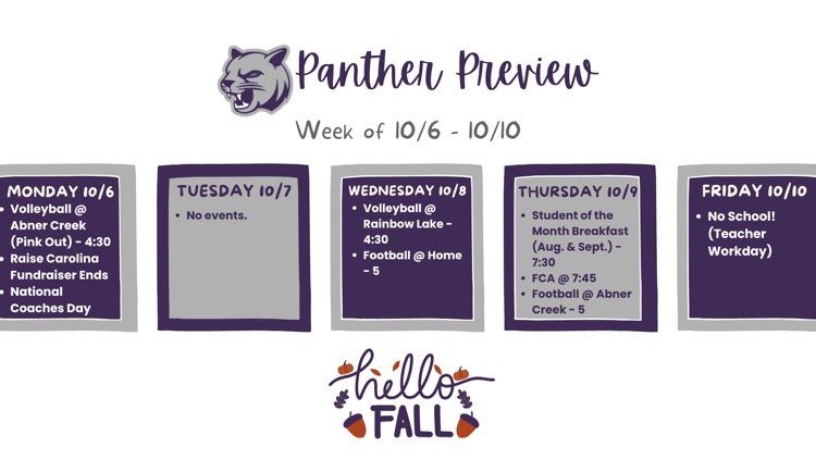 week at a glance
