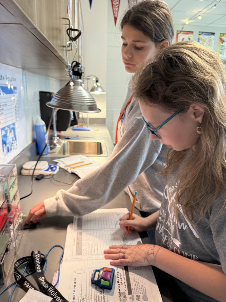 kids in science class