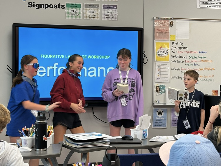 kids performing poetry