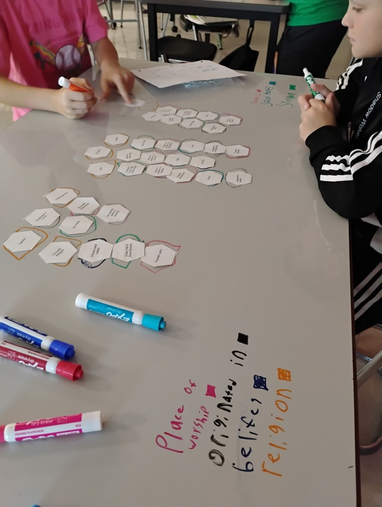 students using hexagonal thinking