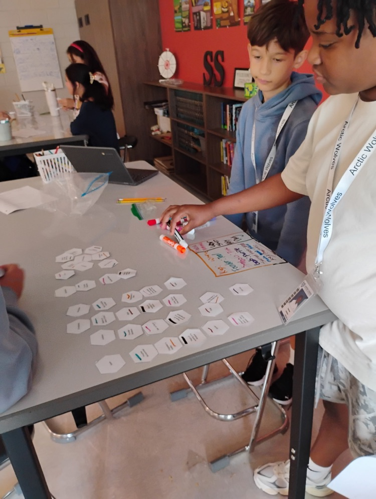 students using hexagonal thinking