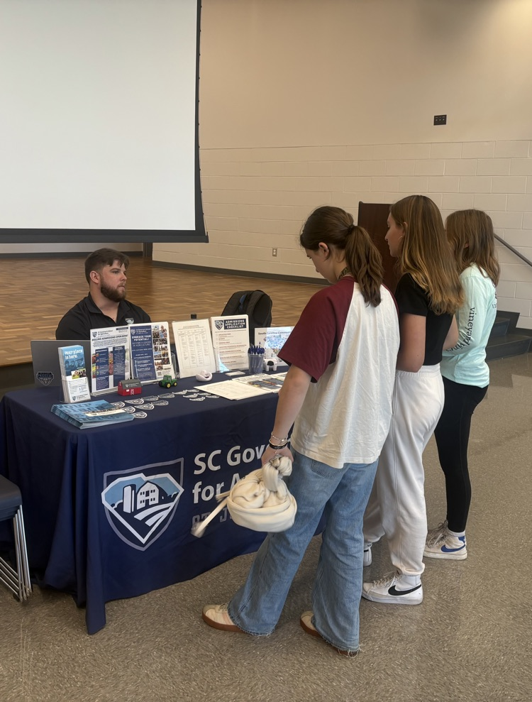 students with visitor