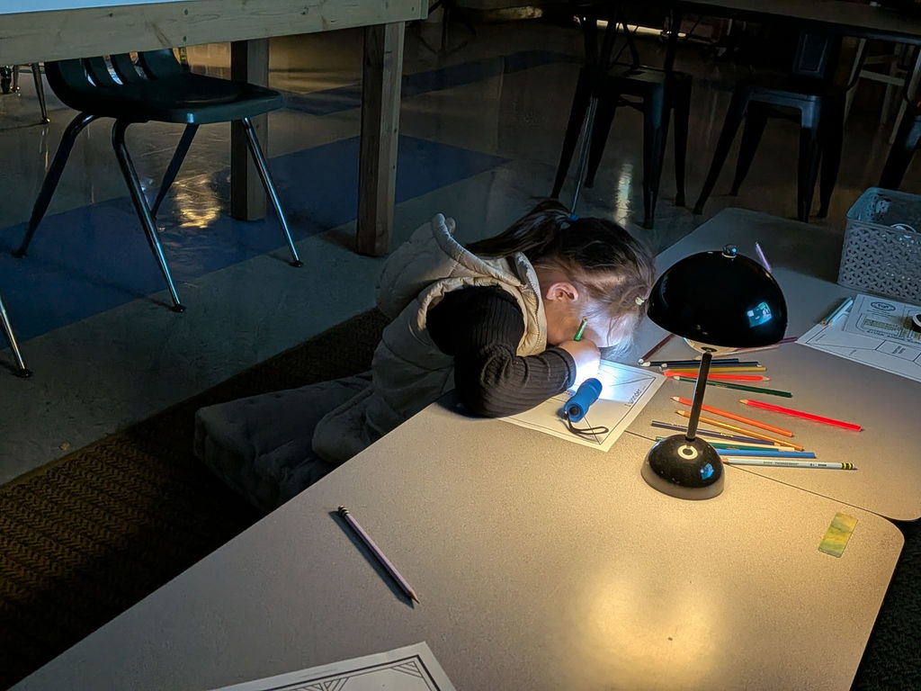 Flashlight Friday comprehension activity