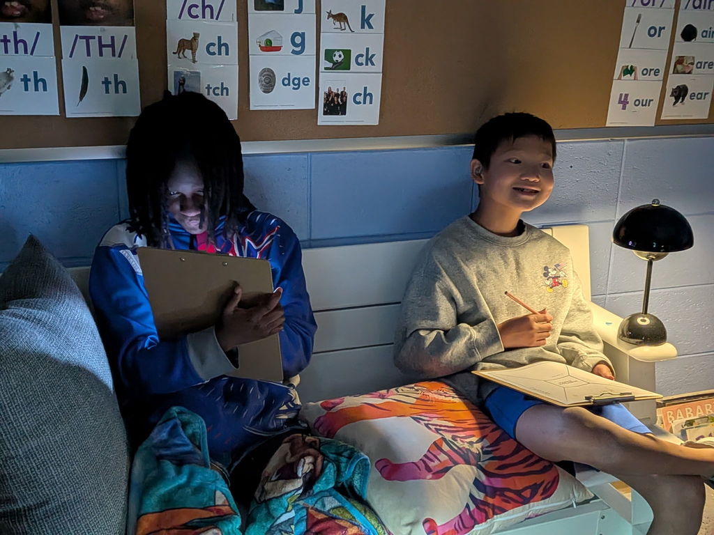 Flashlight Friday comprehension activity