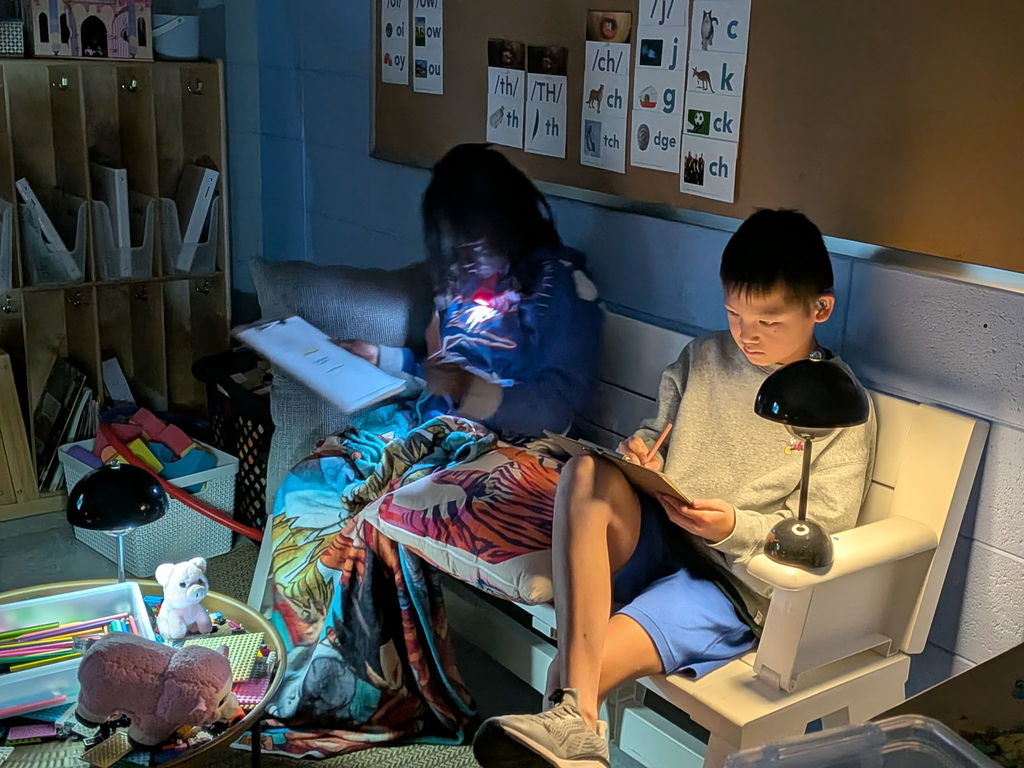 Flashlight Friday comprehension activity