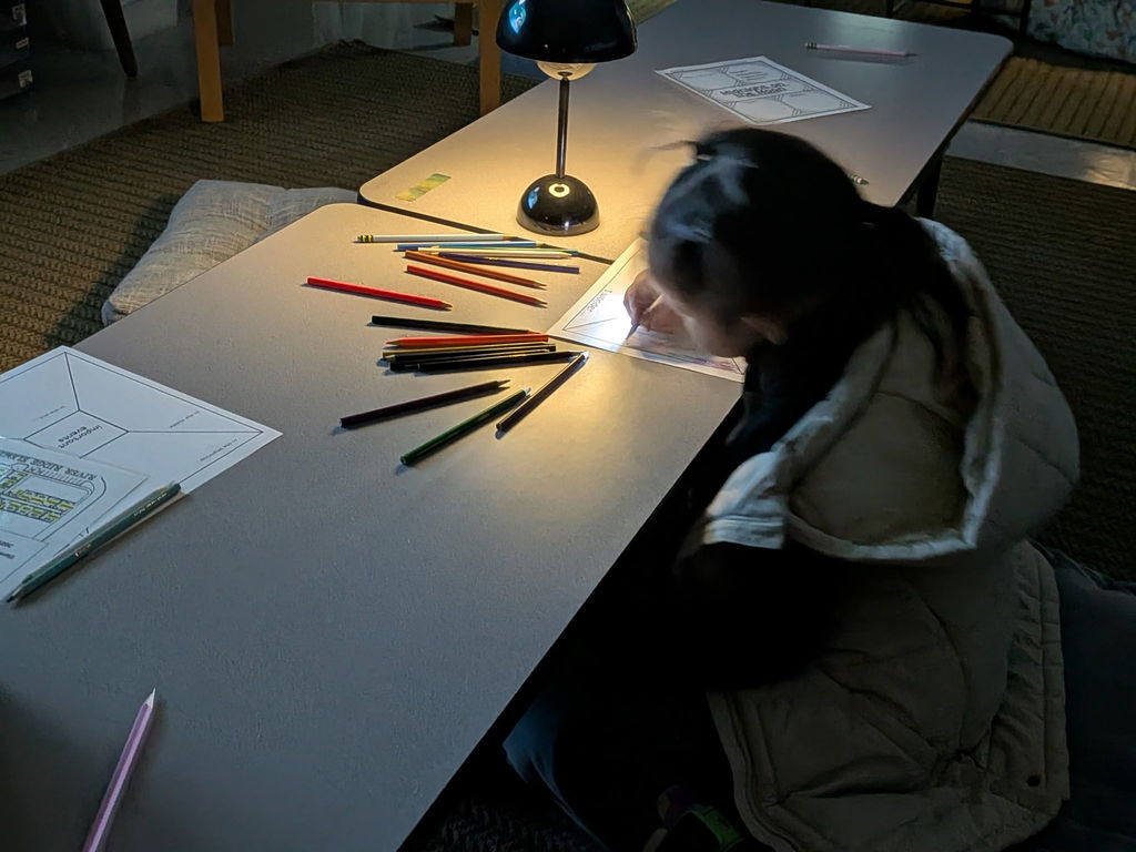 Flashlight Friday comprehension activity