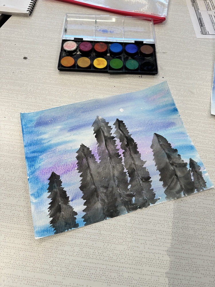 kids doing art