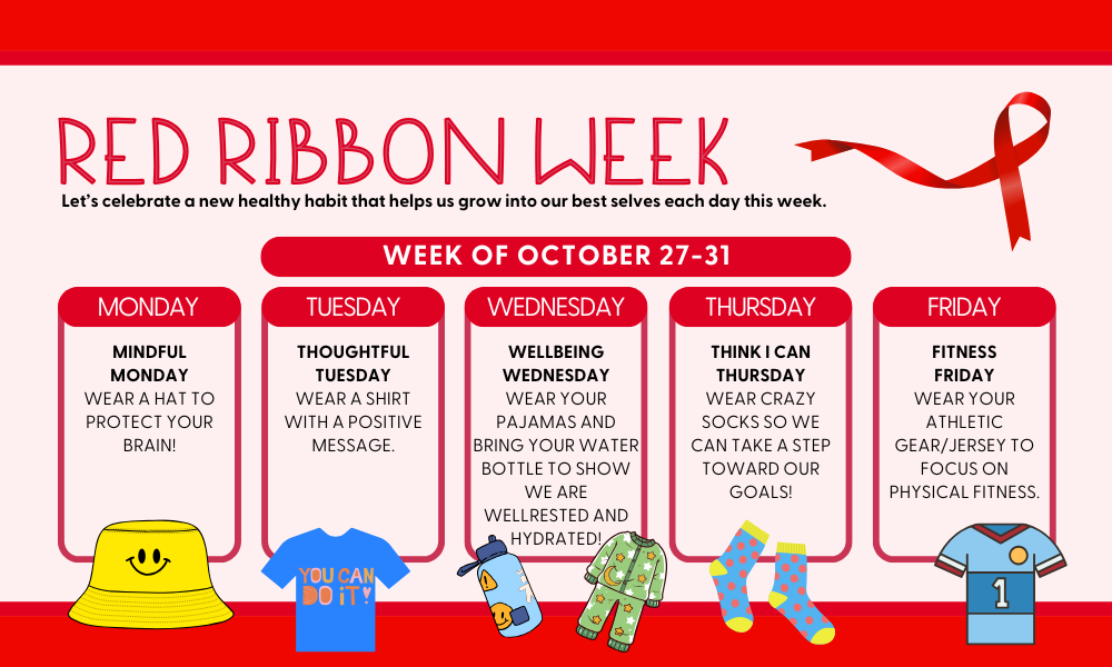 Red Ribbon Week Dress Up Days Schedule
