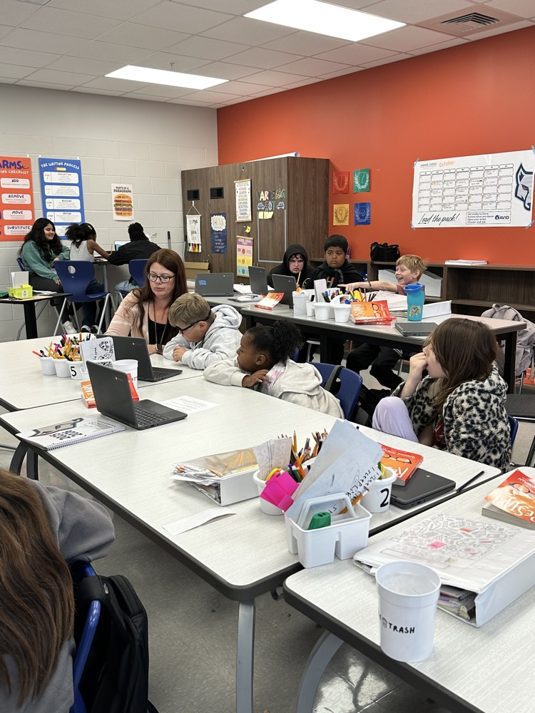 kids working in ELA class