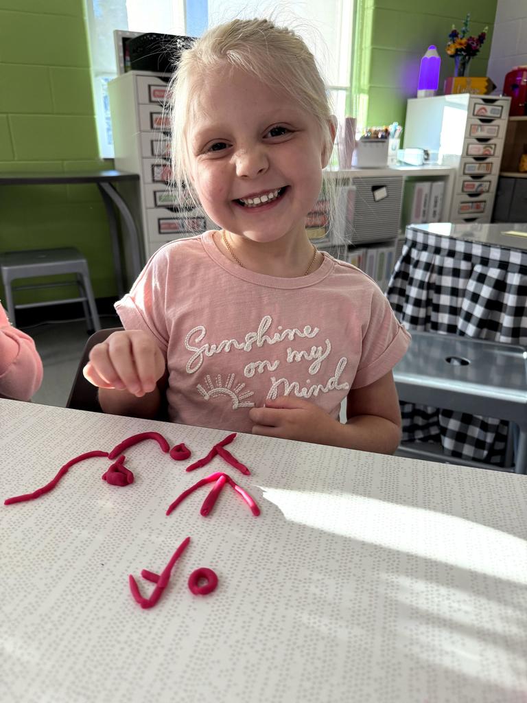 fallow sight words with play doh