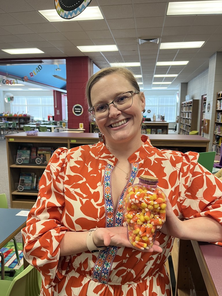 Mrs. Turner has great estimation skills! She guessed 364 candy corn were in the jar. There were actually 345.