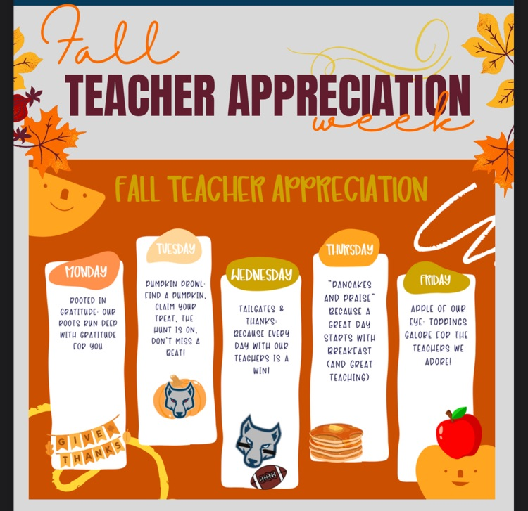 teacher appreciation schedule 