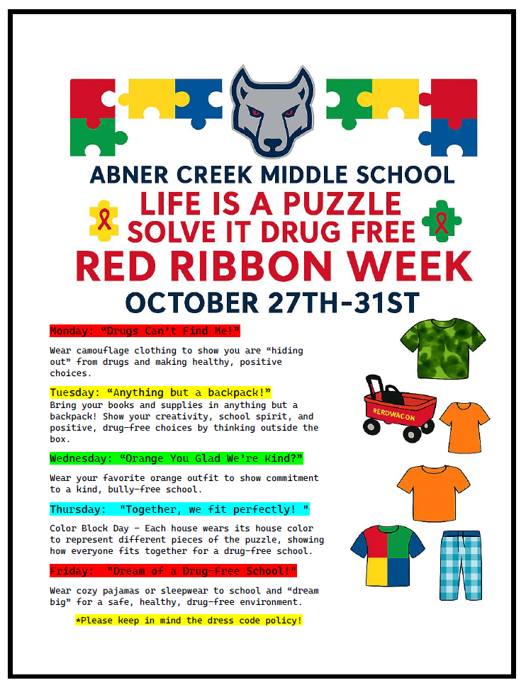 Red Ribbon week poster