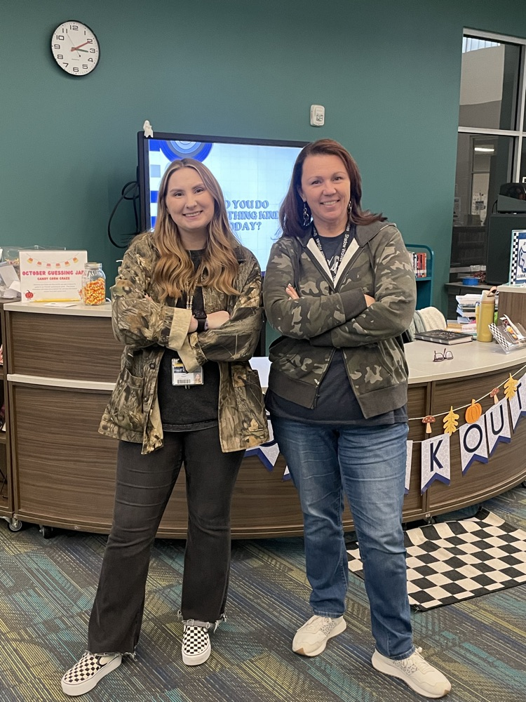 teachers or student students in camouflage