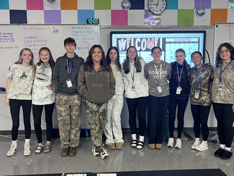 teachers or student students in camouflage