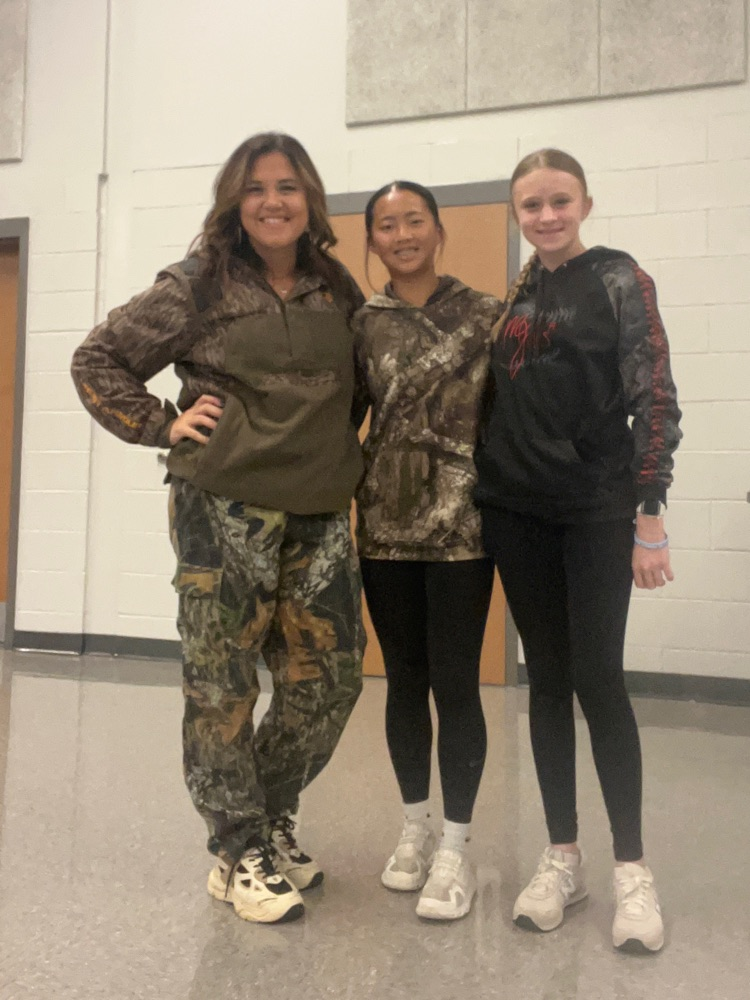 teachers or student students in camouflage