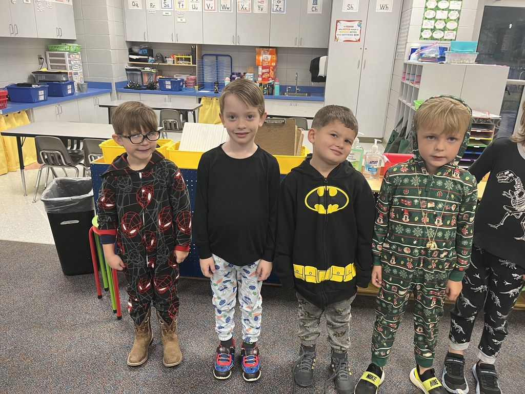 students in pjs