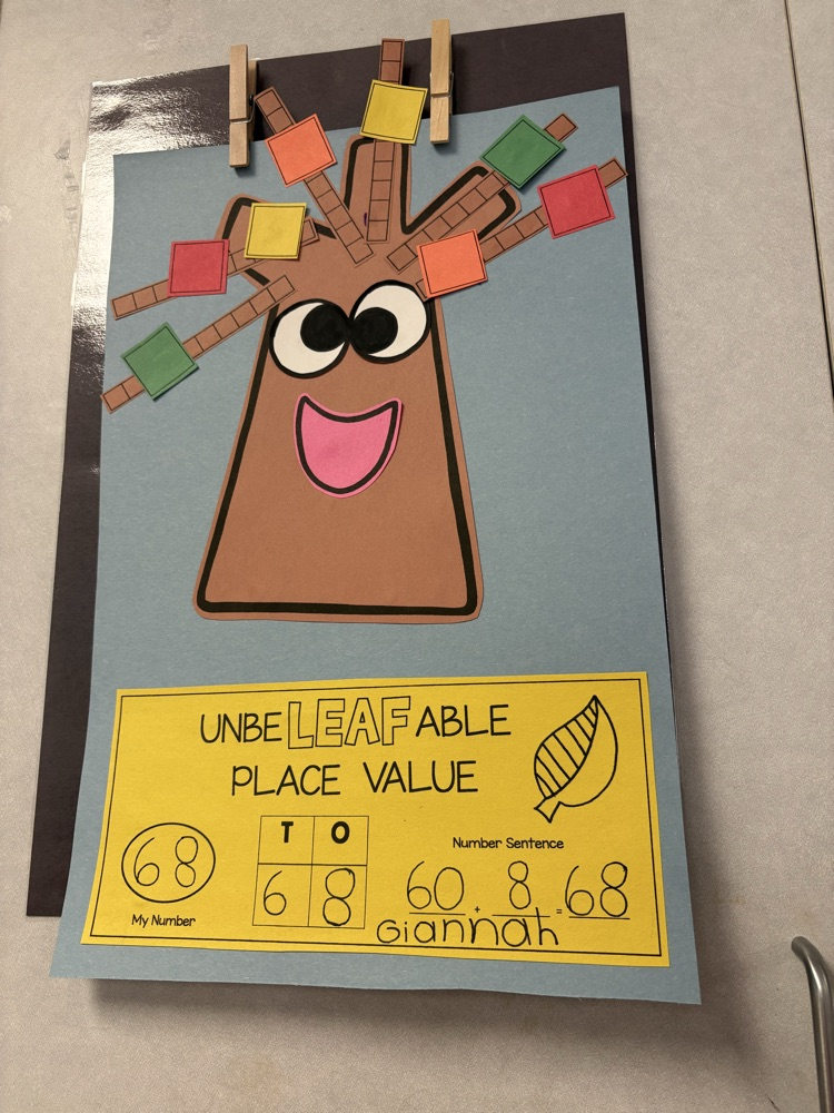 We are falling in love with place value in Mrs. Cleveland’s class. 🍂♥️