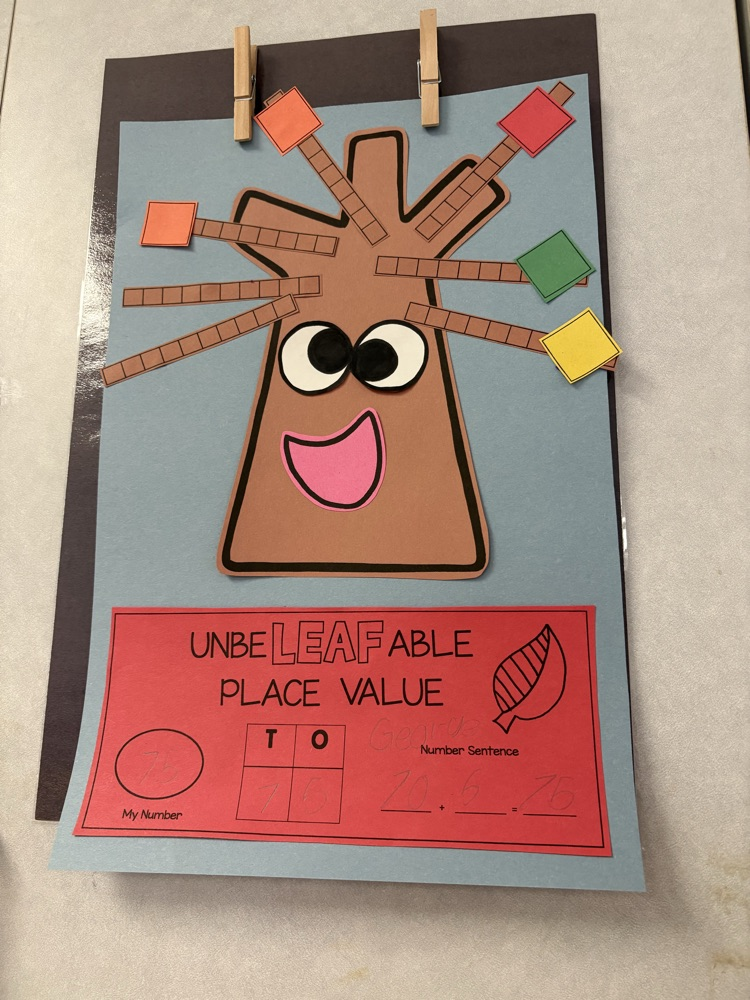 We are falling in love with place value in Mrs. Cleveland’s class. 🍂♥️