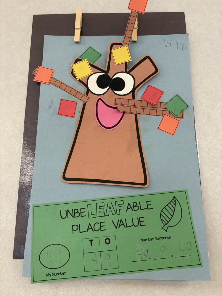 We are falling in love with place value in Mrs. Cleveland’s class. 🍂♥️