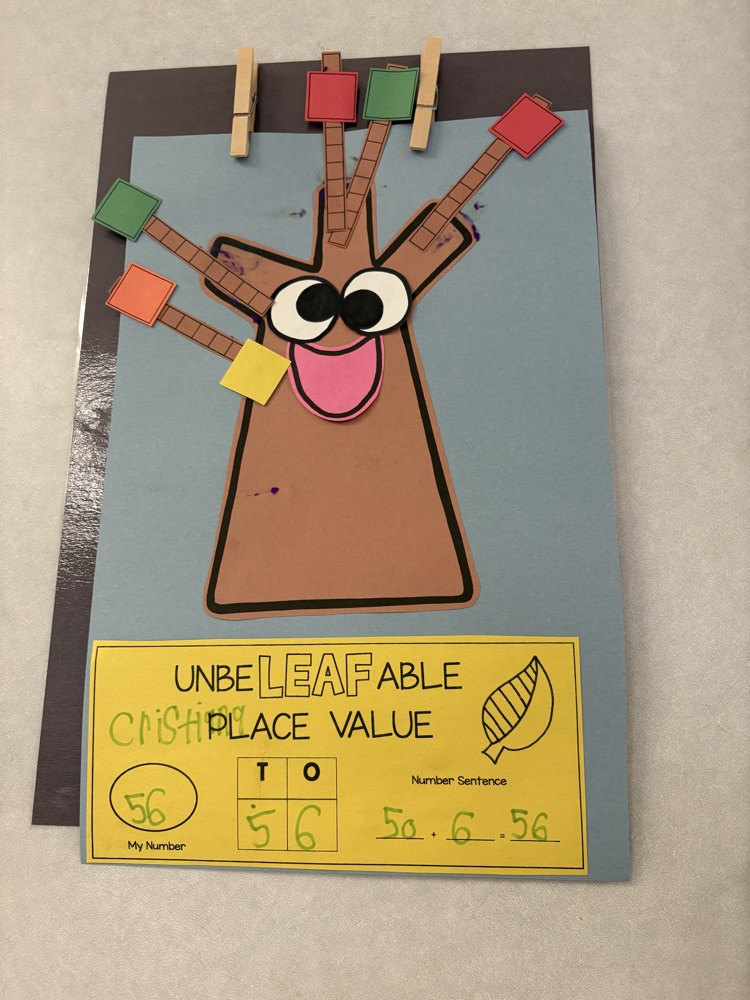 We are falling in love with place value in Mrs. Cleveland’s class. 🍂♥️