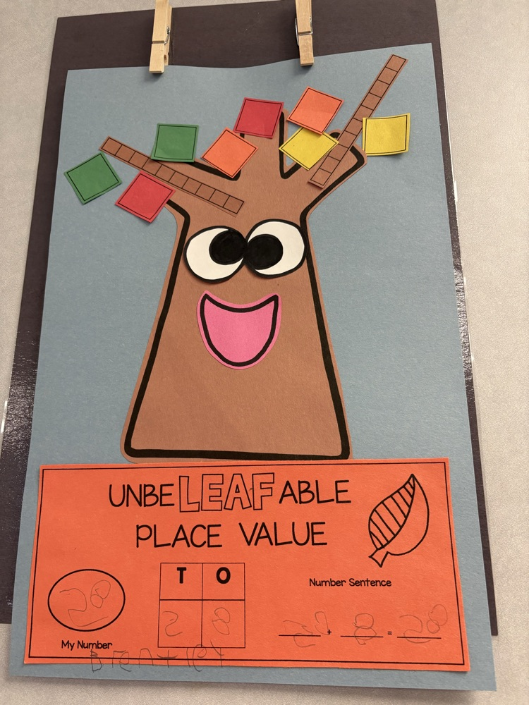 We are falling in love with place value in Mrs. Cleveland’s class. 🍂♥️