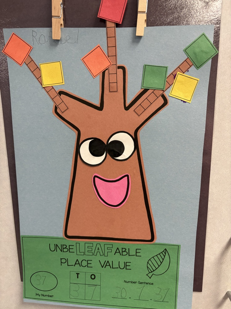 We are falling in love with place value in Mrs. Cleveland’s class. 🍂♥️