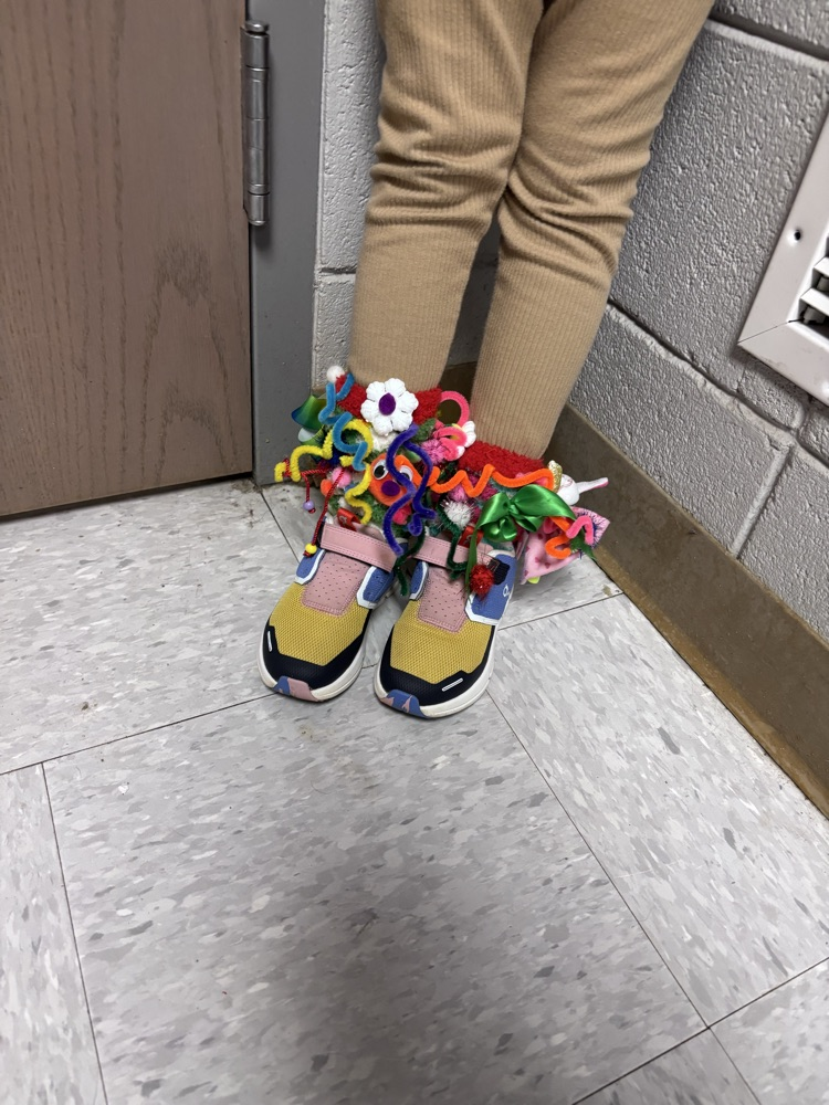 students wearing crazy socks