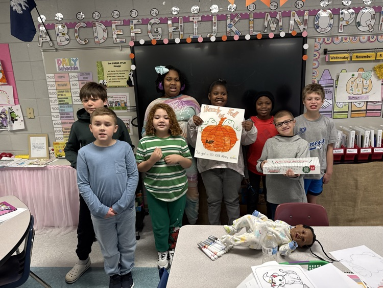 Mrs. Cleveland’s class earned donuts for completing 50 Iready lesson scoring 100% accuracy.