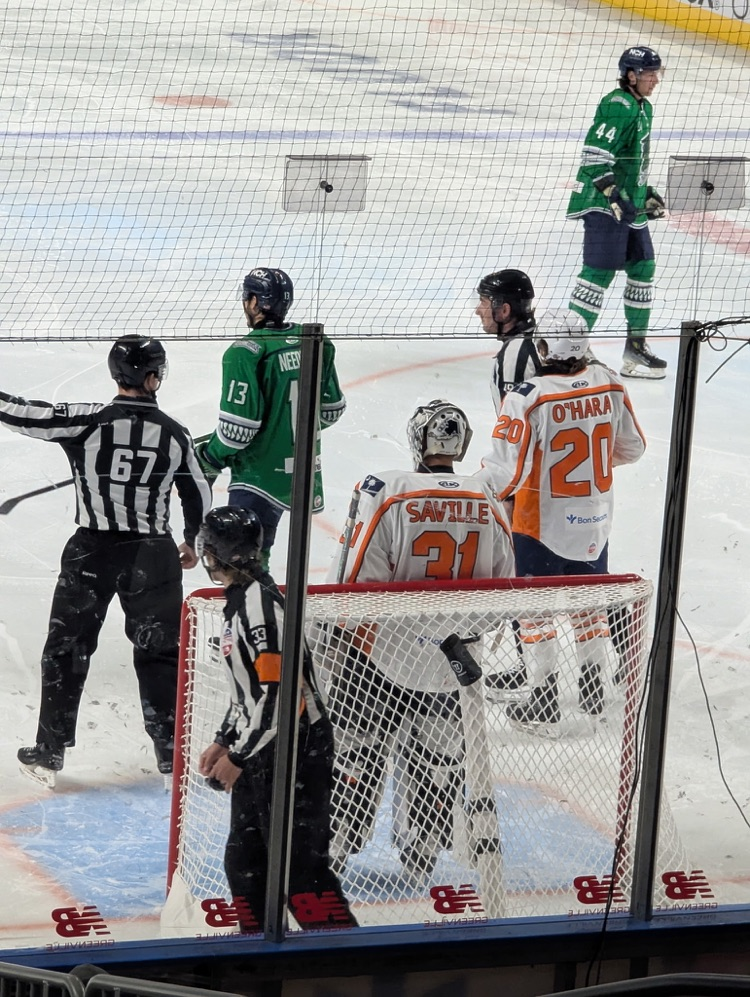 8th grades at the hockey game