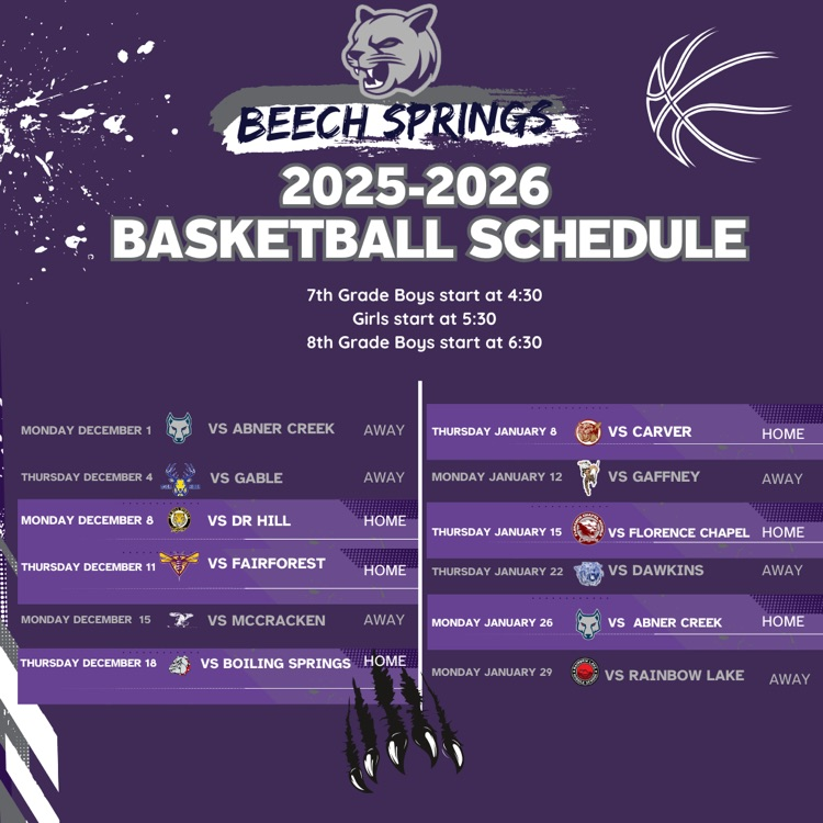 basketball schedule 