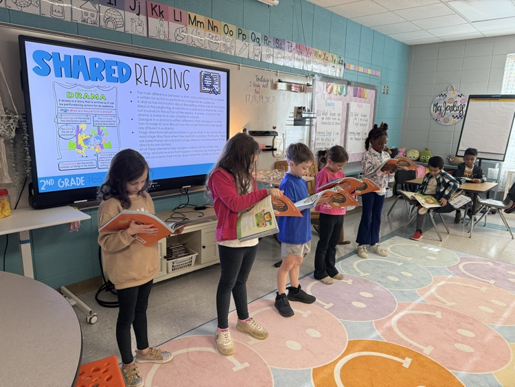 We were practicing our drama for shared reading