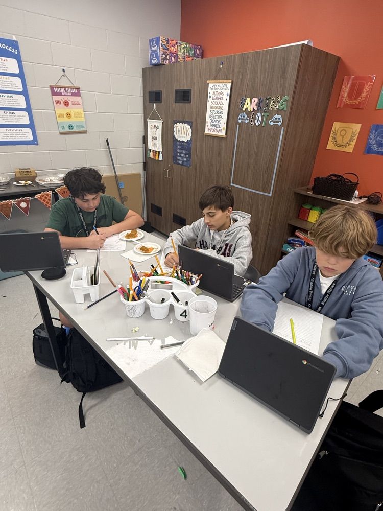 Mrs Fisher and students 