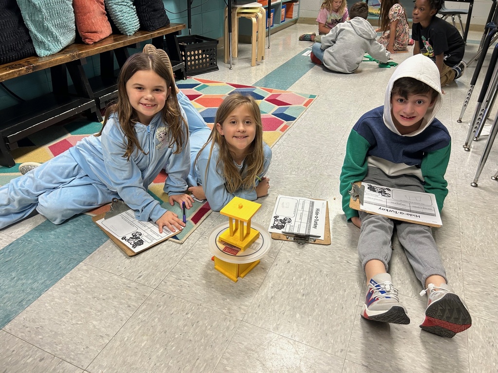 Mrs. Cloonan's class reviewed place value by building turkey forts out of base ten blocks and determining the value of their completed fort.