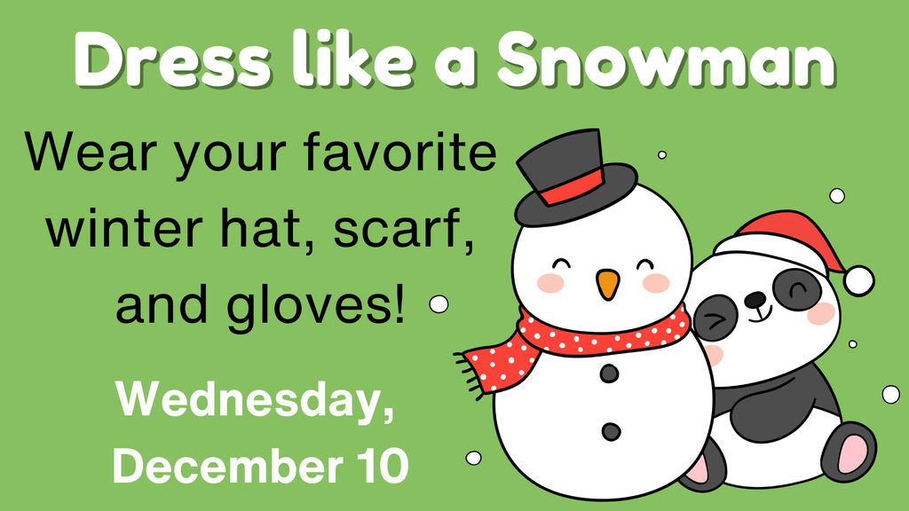 Dress like a snowman