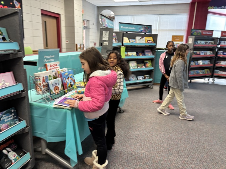 students in the book fair