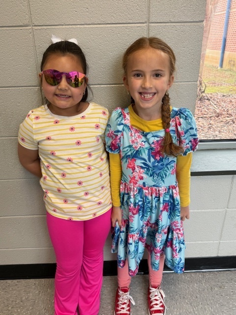 Students dressed for Christmas Vacation Day